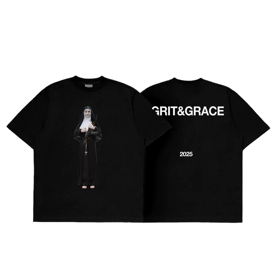 NUN T-SHIRT BLACK